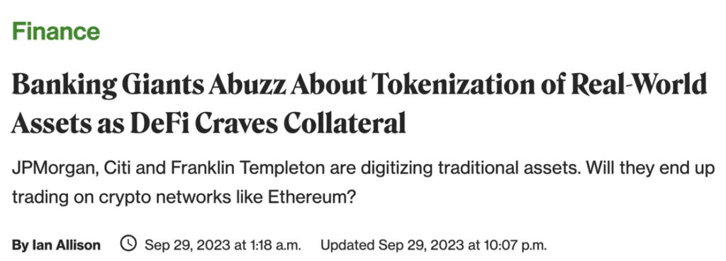 Banking giants abuzz about Tokenization by InvestaX